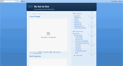 Desktop Screenshot of itsfuntolive.blogspot.com