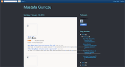 Desktop Screenshot of gunozumustafa.blogspot.com