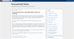 Desktop Screenshot of householdhints.blogspot.com