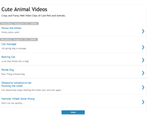 Tablet Screenshot of cute-animal-videos.blogspot.com