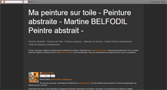 Desktop Screenshot of ma-peinture-sur-toile.blogspot.com