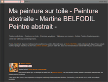 Tablet Screenshot of ma-peinture-sur-toile.blogspot.com