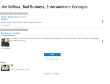 Tablet Screenshot of jimderosaentertainmentconcepts.blogspot.com