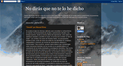 Desktop Screenshot of nodirasquenotelohedicho.blogspot.com