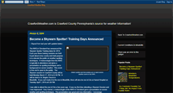 Desktop Screenshot of crawfordweather.blogspot.com