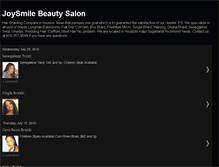 Tablet Screenshot of joysmilebeauty.blogspot.com