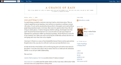 Desktop Screenshot of a-chance-of-rain.blogspot.com