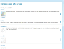 Tablet Screenshot of horoscopesofeurope.blogspot.com