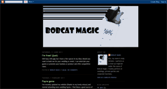 Desktop Screenshot of bobcatmagic.blogspot.com