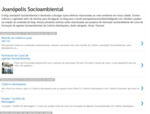 Tablet Screenshot of joanopolissocioambiental.blogspot.com