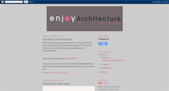 Desktop Screenshot of enjoyarchitecture.blogspot.com