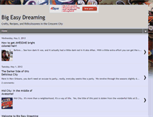 Tablet Screenshot of bigeasydreaming.blogspot.com