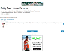 Tablet Screenshot of bettyboopnamepictures.blogspot.com