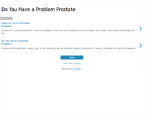 Tablet Screenshot of problemprostate.blogspot.com