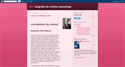 Desktop Screenshot of biografiacristinasamaniego.blogspot.com