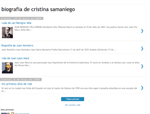 Tablet Screenshot of biografiacristinasamaniego.blogspot.com