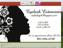 Tablet Screenshot of mylashgirl.blogspot.com