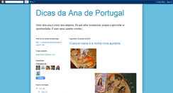 Desktop Screenshot of dicasdaanadeportugal.blogspot.com