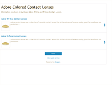 Tablet Screenshot of adorecontactlenses.blogspot.com