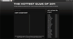 Desktop Screenshot of hottestguysof2011.blogspot.com