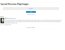 Tablet Screenshot of divinemotherperupilgrimages.blogspot.com