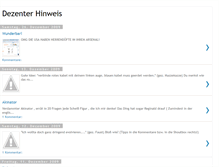 Tablet Screenshot of dezenterhinweis.blogspot.com
