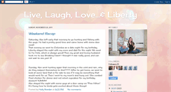 Desktop Screenshot of livelaughloveliberty.blogspot.com