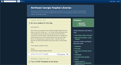 Desktop Screenshot of northeastgeorgiahospitallibrarian.blogspot.com