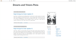 Desktop Screenshot of dreamsandvisionspress.blogspot.com