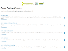 Tablet Screenshot of gunz-online-cheats.blogspot.com