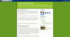 Desktop Screenshot of livinglocaljohnstown.blogspot.com