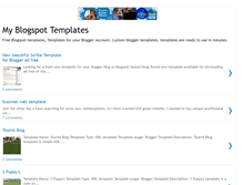 Tablet Screenshot of myblogspottemplates.blogspot.com