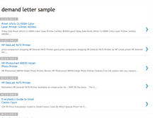 Tablet Screenshot of demandlettersample.blogspot.com