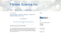 Desktop Screenshot of fitness-science.blogspot.com