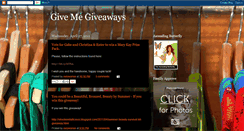 Desktop Screenshot of givemegiveaways.blogspot.com