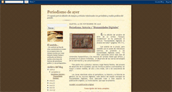 Desktop Screenshot of periodismodeayer.blogspot.com