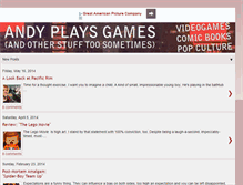 Tablet Screenshot of andyplaysgames.blogspot.com