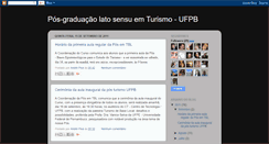 Desktop Screenshot of posturismoufpb.blogspot.com