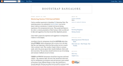 Desktop Screenshot of bootstrapbangalore.blogspot.com