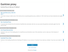 Tablet Screenshot of gumtreeproxy.blogspot.com