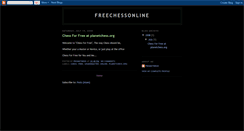 Desktop Screenshot of chessforfree.blogspot.com