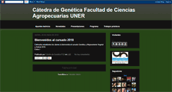 Desktop Screenshot of catedradegeneticafca.blogspot.com