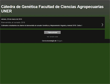 Tablet Screenshot of catedradegeneticafca.blogspot.com