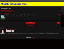 Tablet Screenshot of absorbentsuppliesplus.blogspot.com