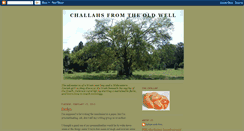 Desktop Screenshot of challahsfromtheoldwell.blogspot.com