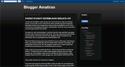 Desktop Screenshot of amatiran666.blogspot.com