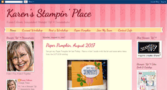 Desktop Screenshot of karensstampinplace.blogspot.com