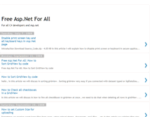 Tablet Screenshot of freeaspnet.blogspot.com