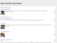 Tablet Screenshot of donpowellinterviews.blogspot.com