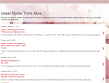 Tablet Screenshot of greatmomsthinkalike.blogspot.com